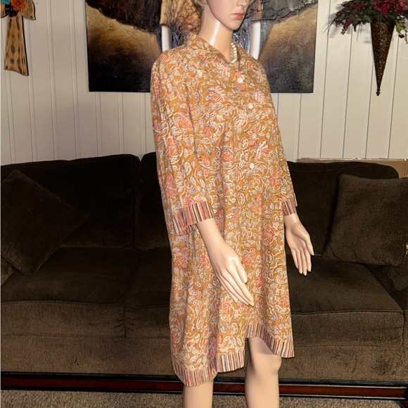 Marketplace • 1X-Large • Fall Colors • Brown/Beige • Embroidery • Floral • Dress - Picture 13 of 13
